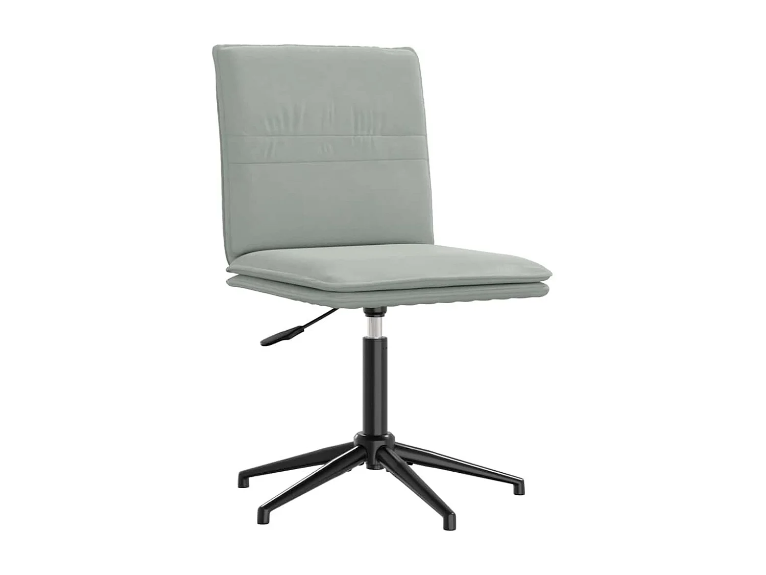 Chaise à manger Gris clair Velours