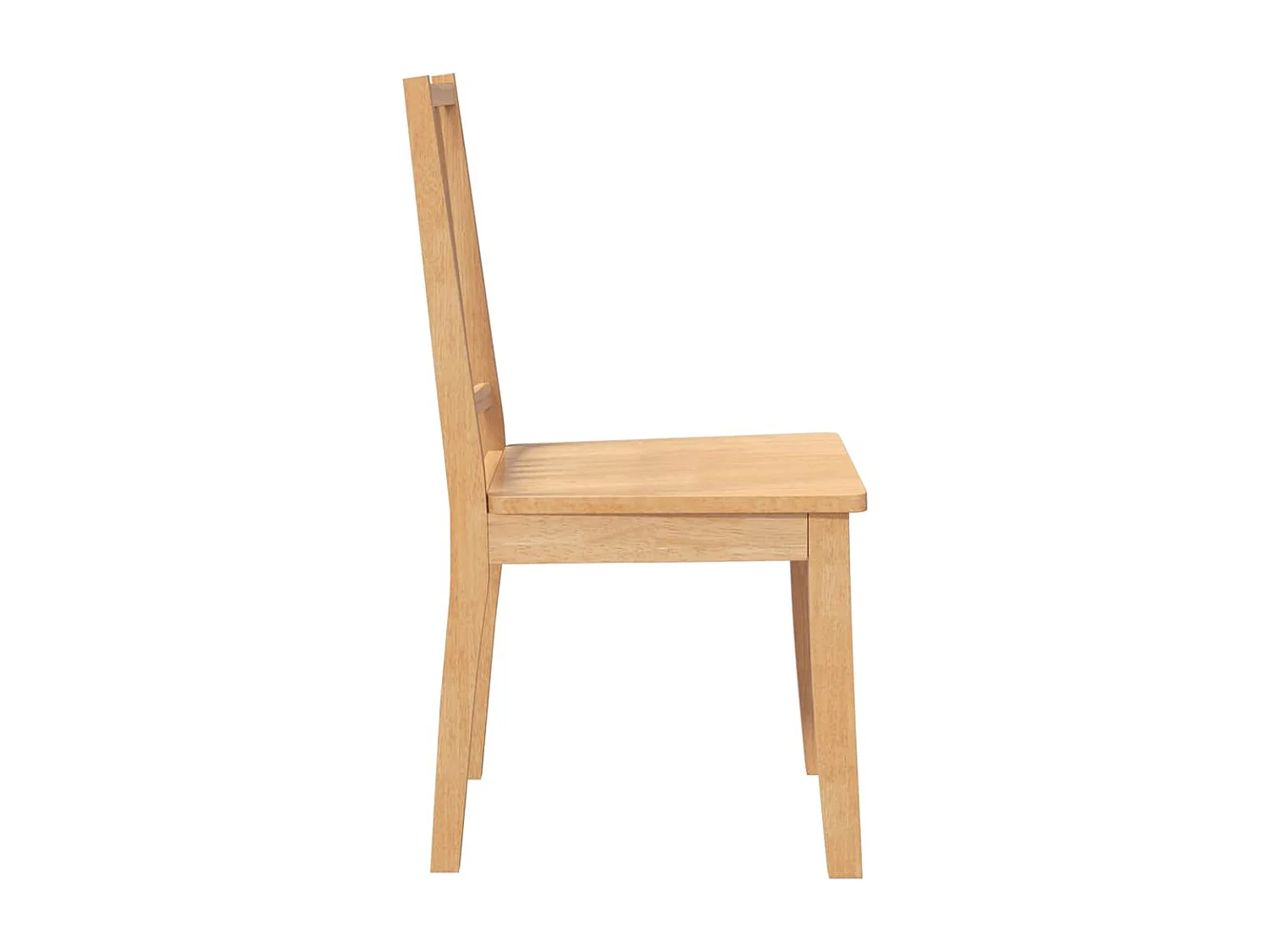 Sillas de comedor  2 unidades madera maciza natural caucho