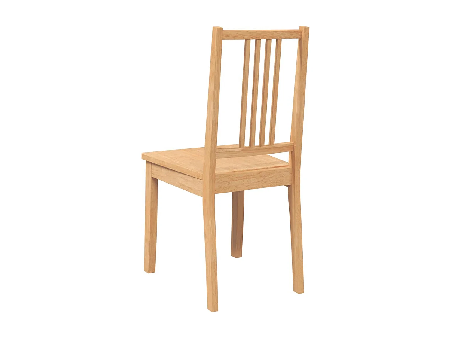 Sillas de comedor  2 unidades madera maciza natural caucho