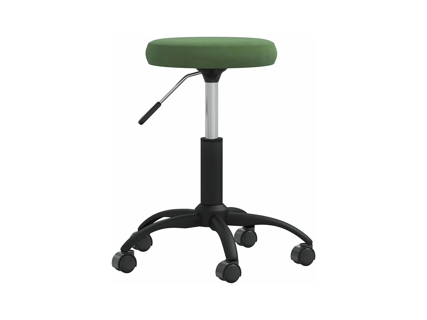 Cadeira de jantar veludo verde-escuro