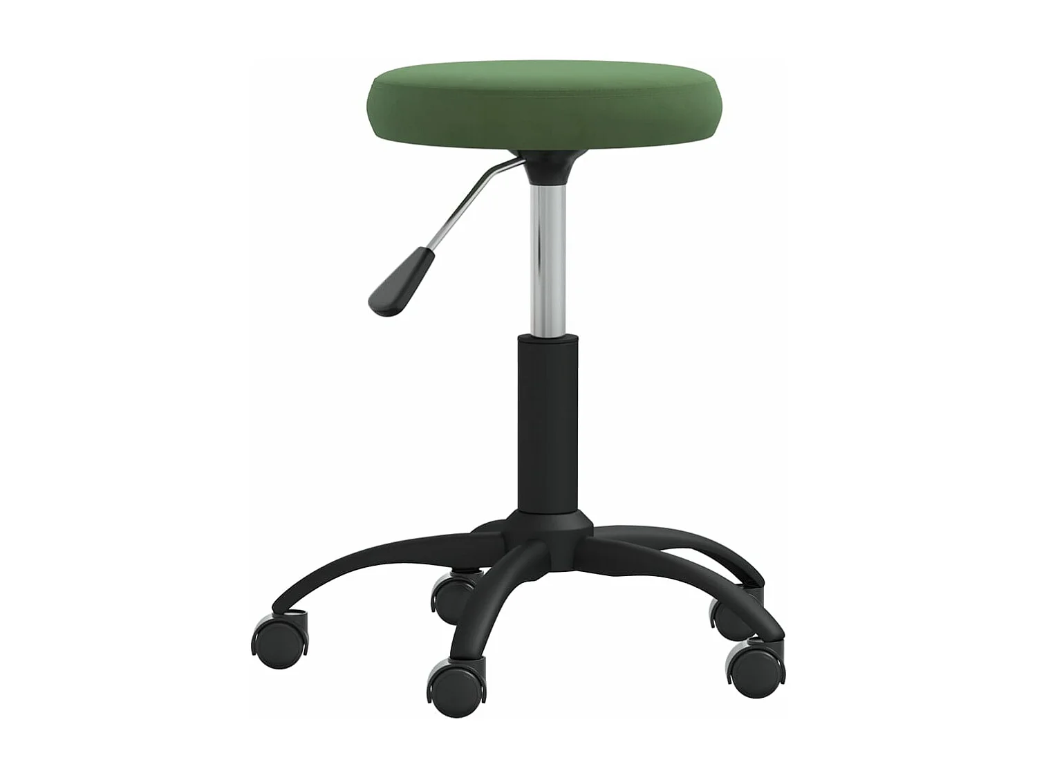 Chaise de salle à manger Vert foncé Velours