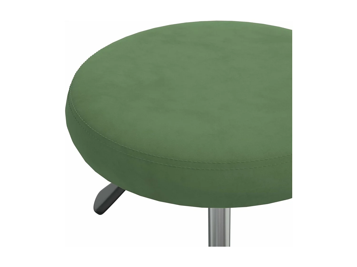Chaise de salle à manger Vert foncé Velours