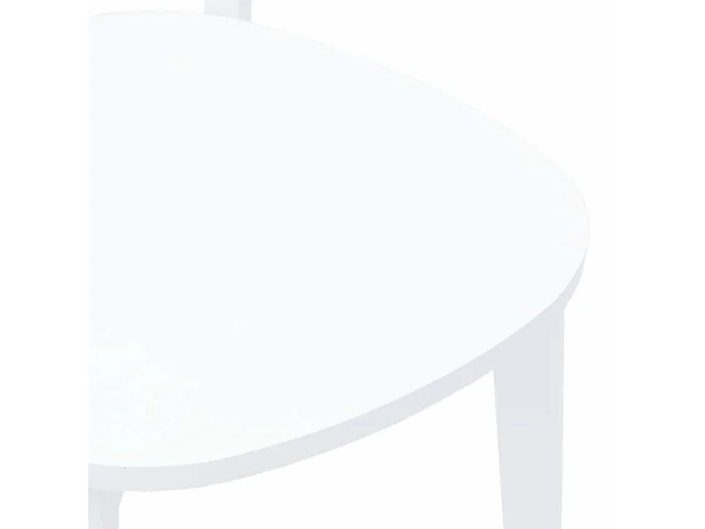 Chaises à manger 2 pièces blanc bois massif caoutchouc