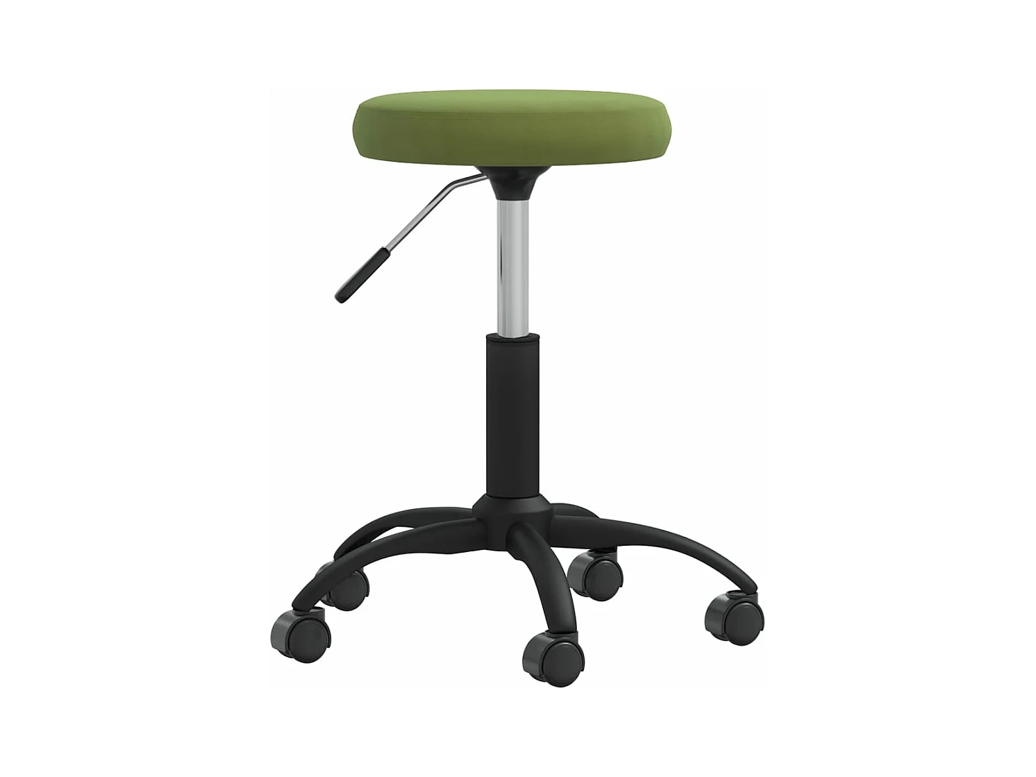 Chaise de salle à manger Vert clair Velours