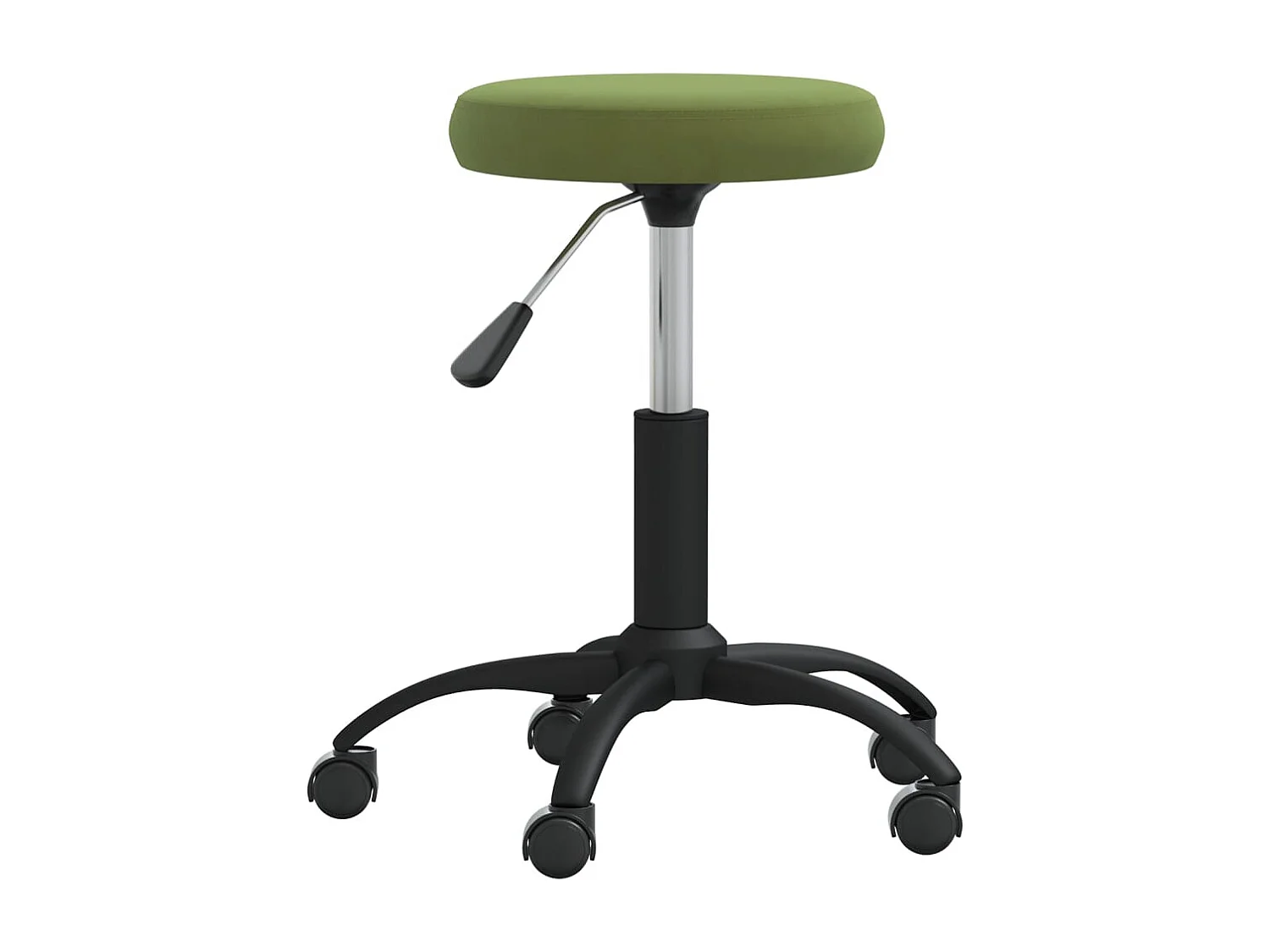 Chaise de salle à manger Vert clair Velours