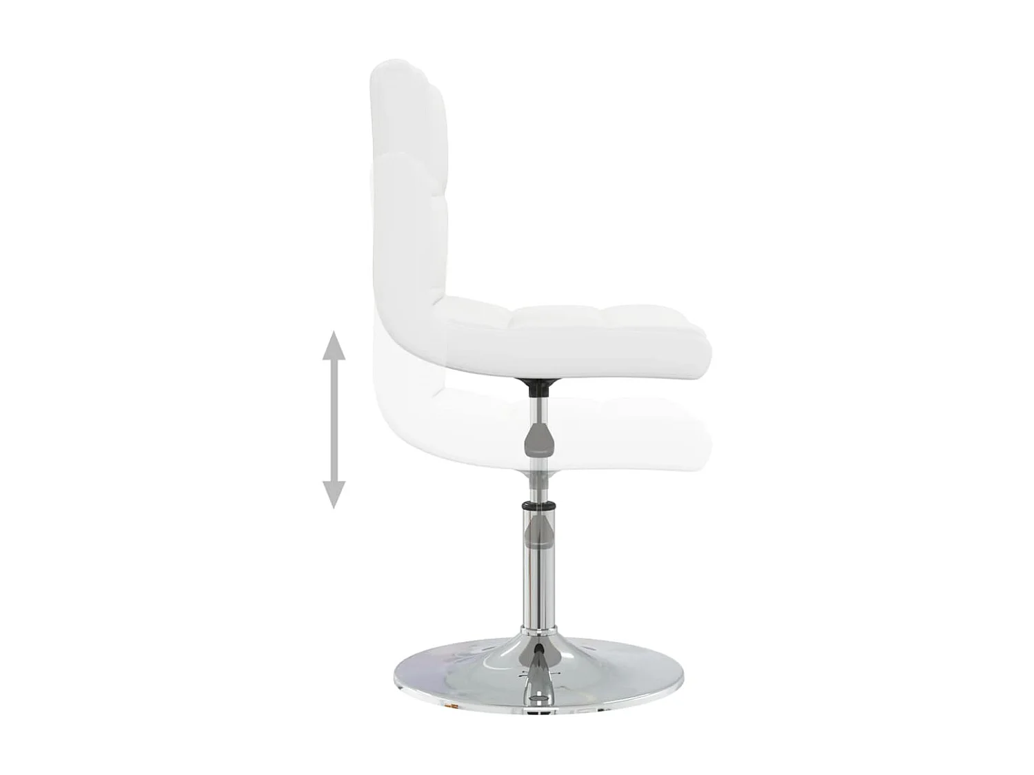 Cadeira de jantar couro artificial branco