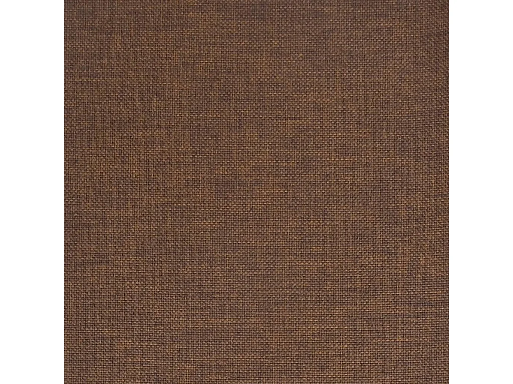 Chaise de salle à manger Marron Tissu