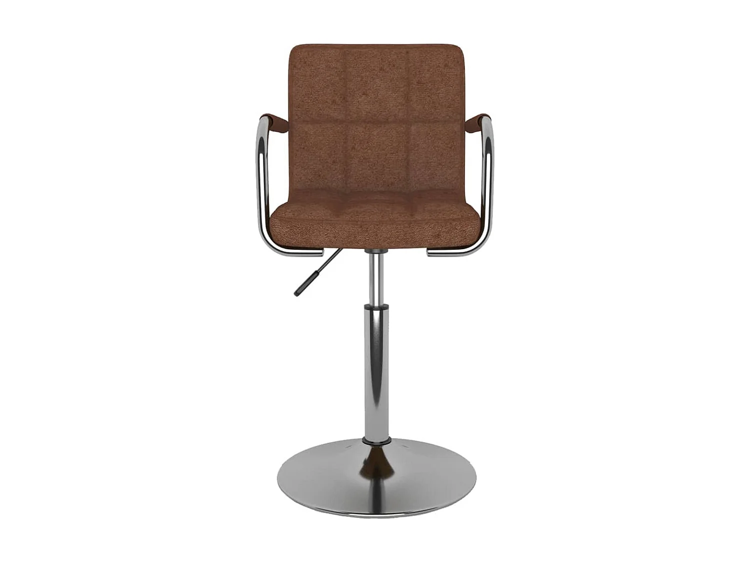 Chaise de salle à manger Marron Tissu