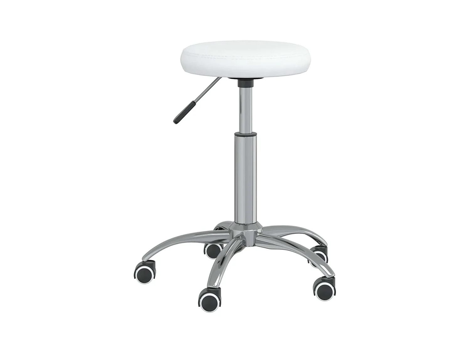 Chaise de salle à manger Blanc Similicuir