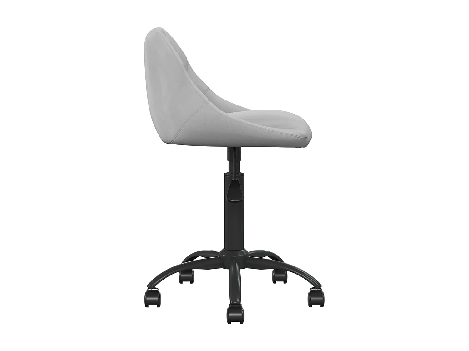 Chaise de salle à manger Gris clair Velours