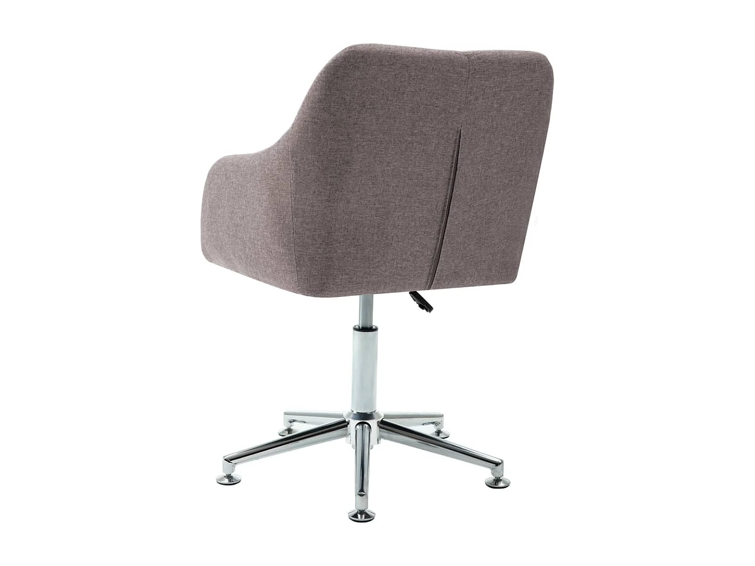 Chaise pivotante de salle à manger Taupe Tissu