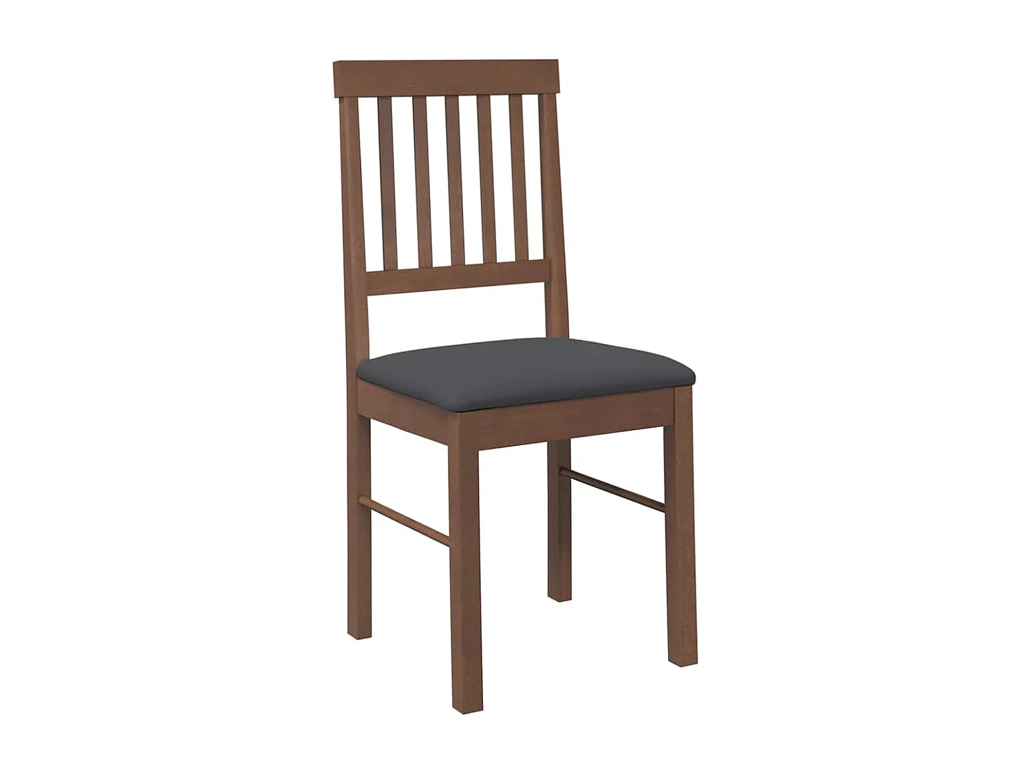 Chaises à manger coussins 2 pièces marron bois massif caoutchouc