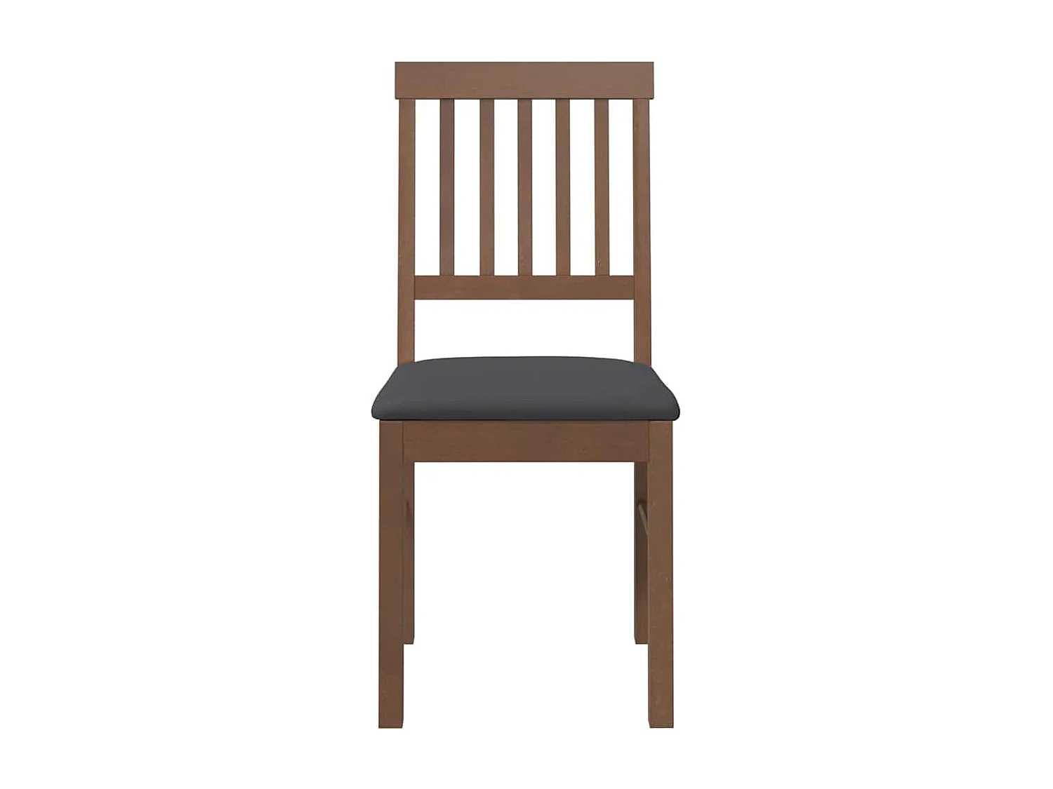 Chaises à manger coussins 2 pièces marron bois massif caoutchouc