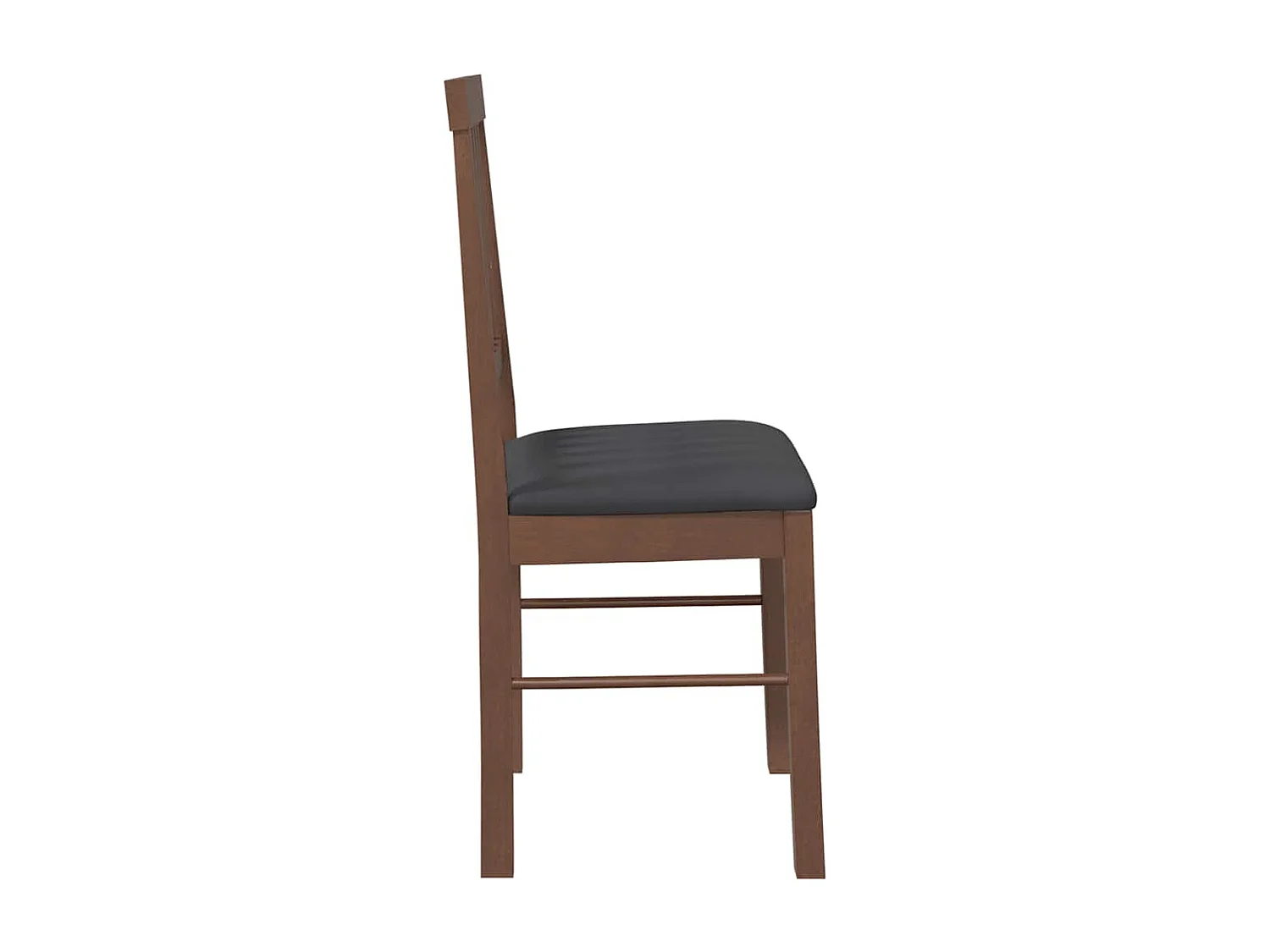 Chaises à manger coussins 2 pièces marron bois massif caoutchouc