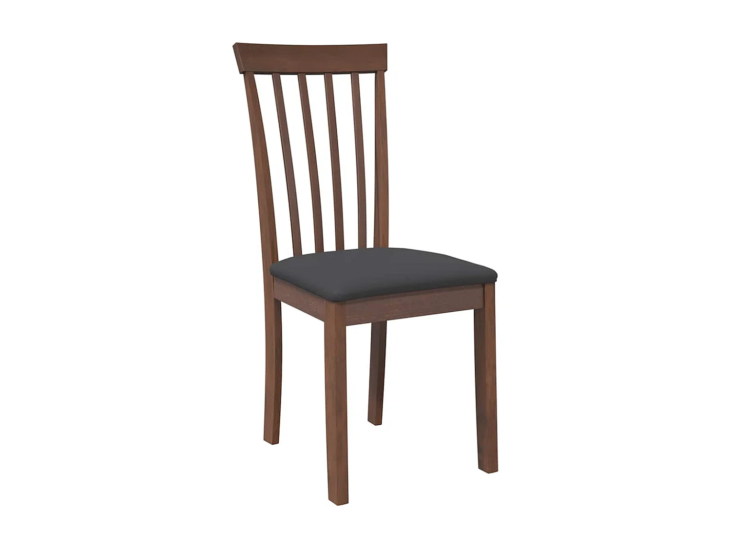 Chaises à manger coussins 2 pièces marron bois massif caoutchouc