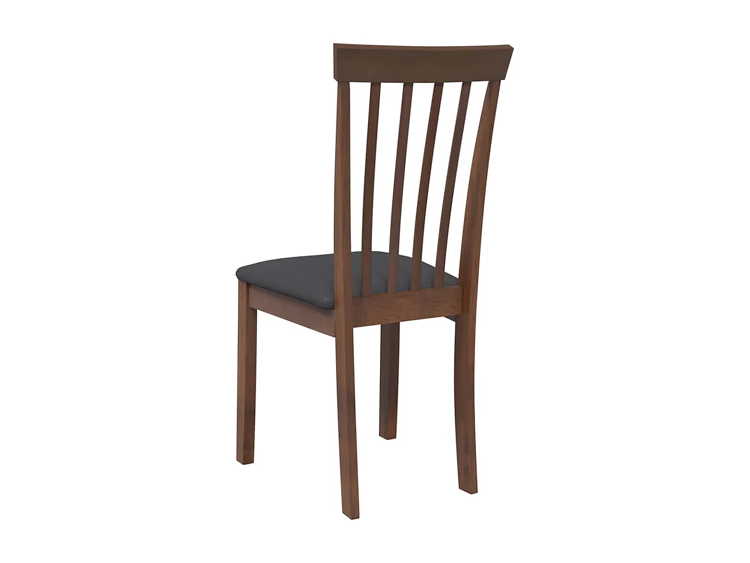 Chaises à manger coussins 2 pièces marron bois massif caoutchouc