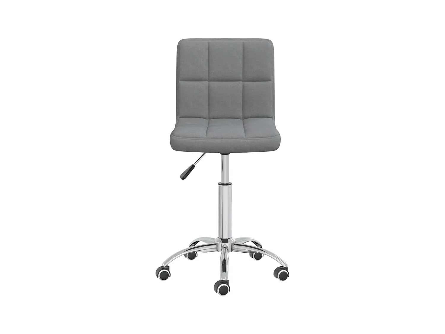 Chaise pivotante de salle à manger Gris clair Tissu