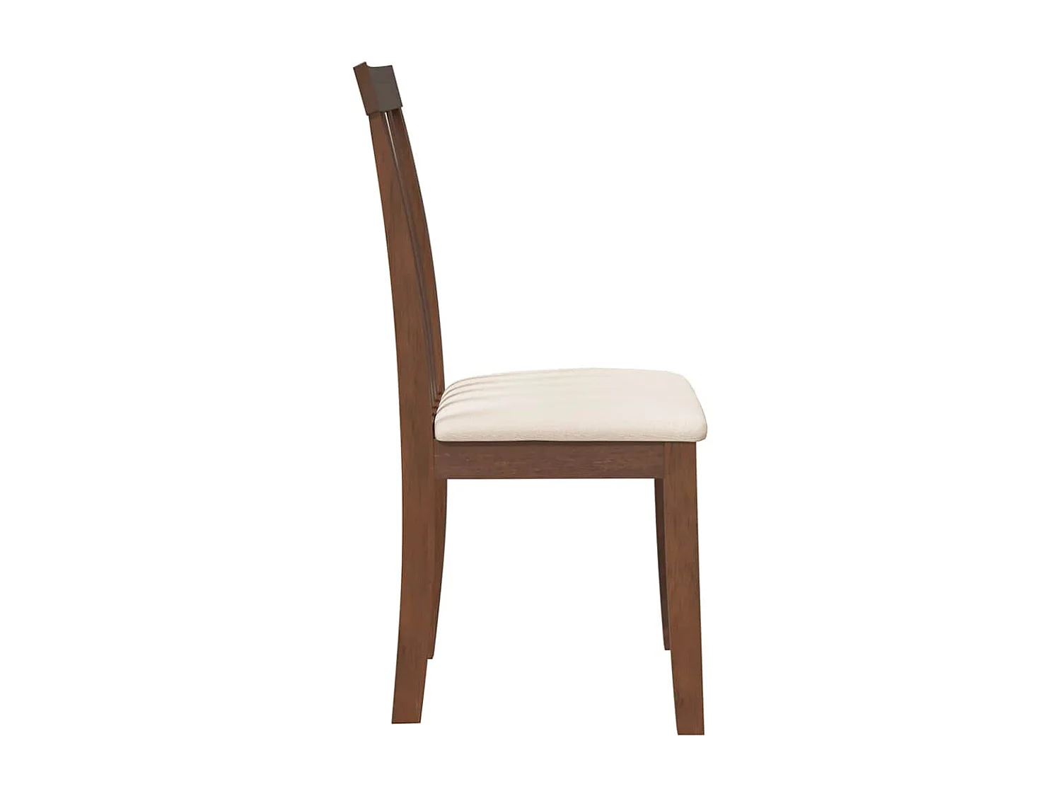 Chaises à manger coussins 2 pièces marron bois massif caoutchouc