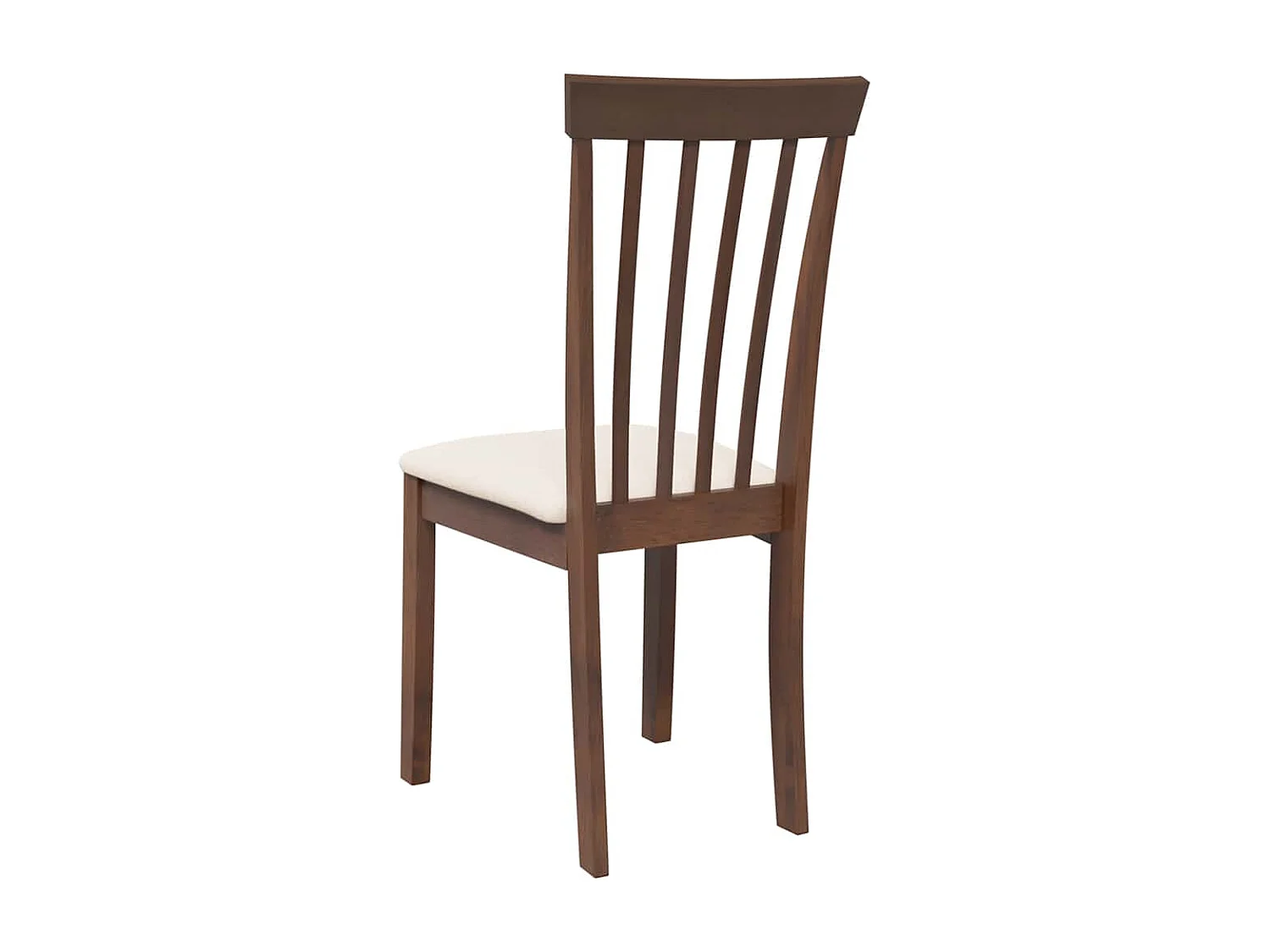 Chaises à manger coussins 2 pièces marron bois massif caoutchouc