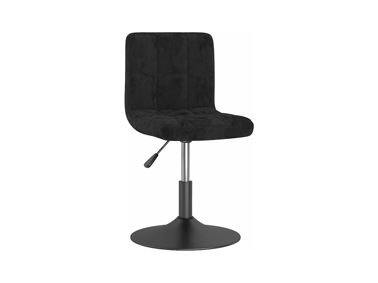 Chaise pivotante de salle à manger Noir Velours