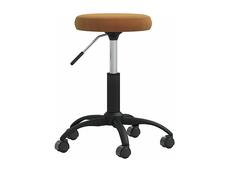 Chaise de salle à manger Marron Velours