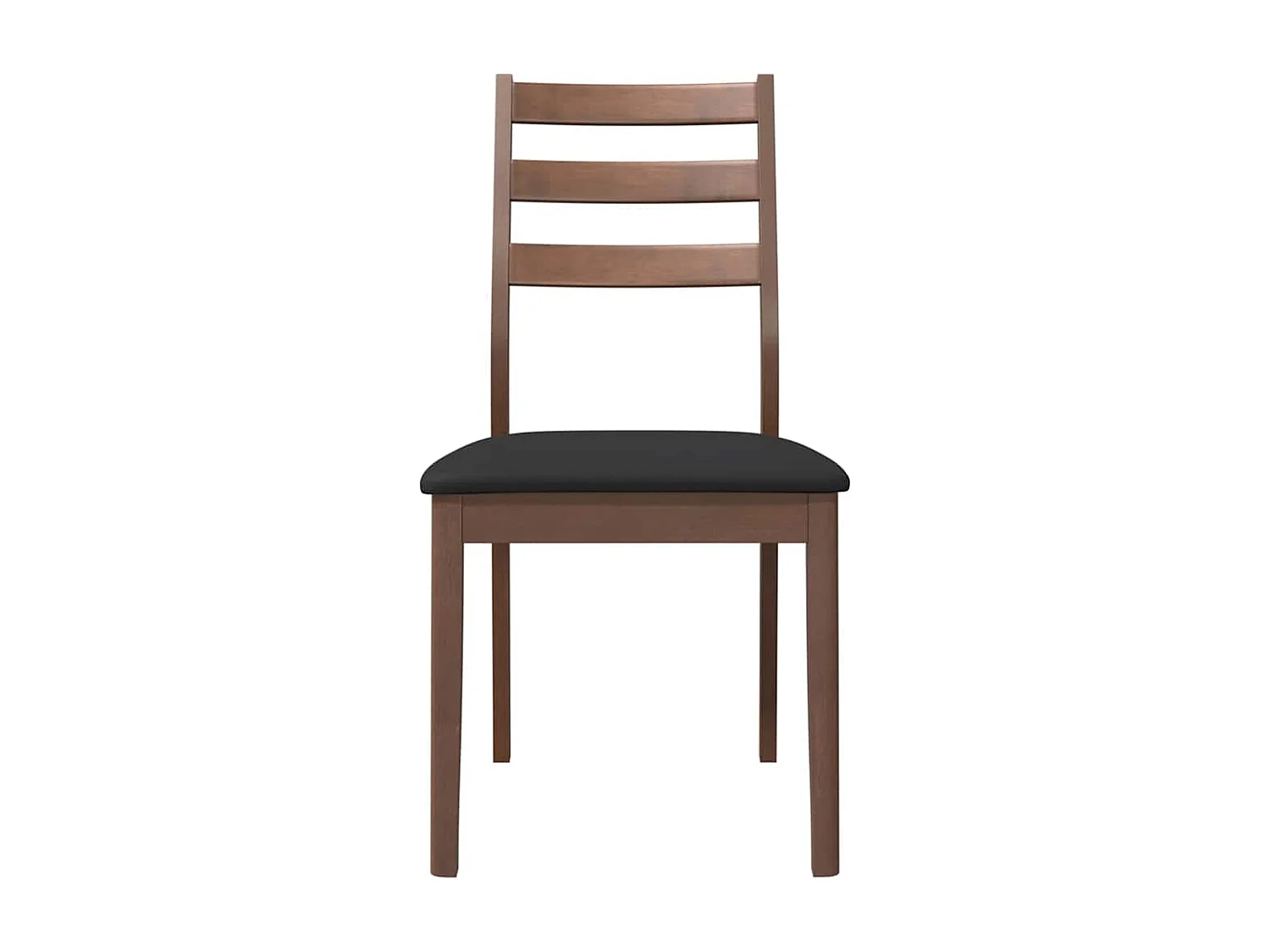 Chaises à manger coussins 2 pièces marron bois massif caoutchouc