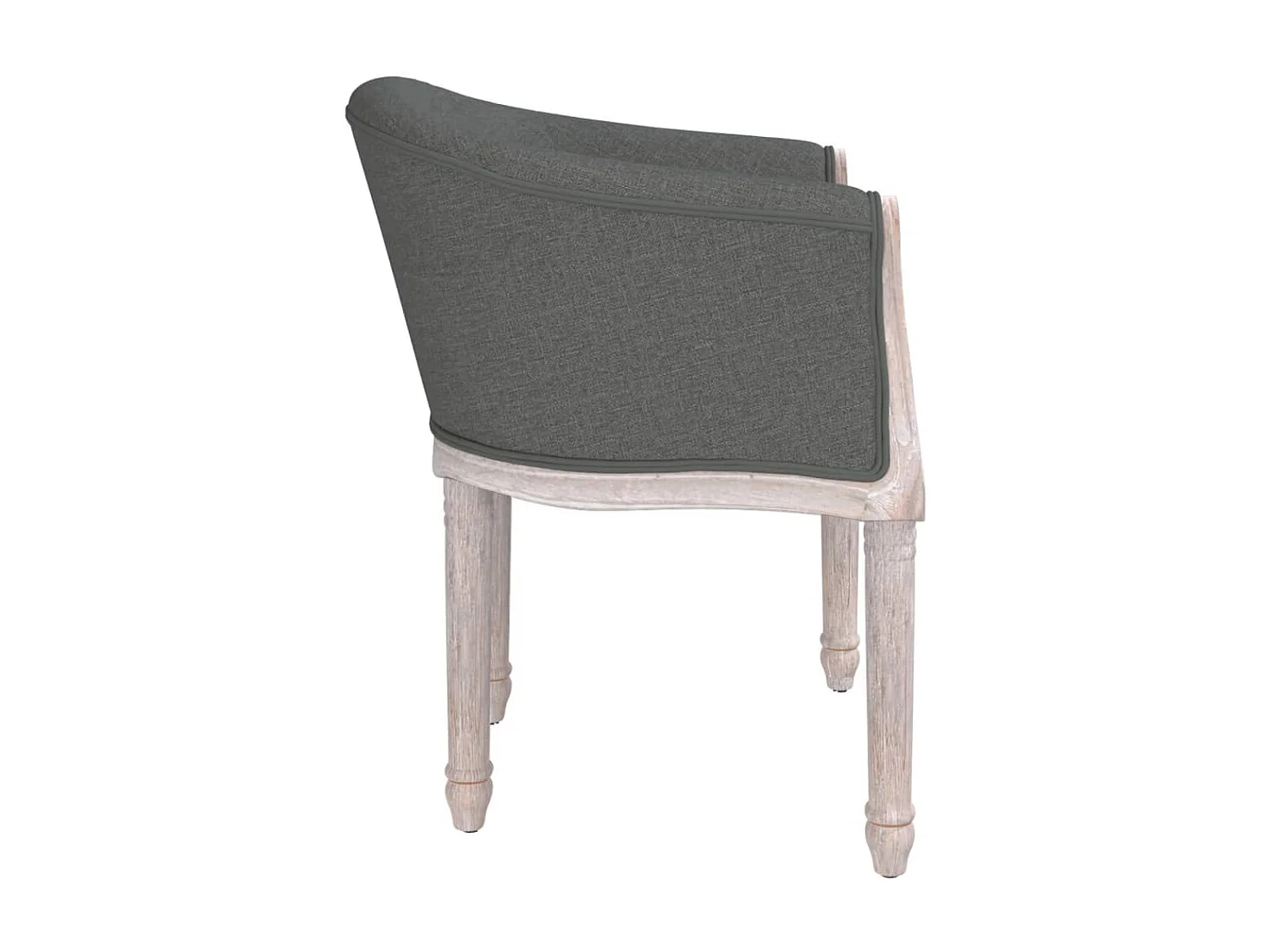Chaise à manger Gris foncé Tissu