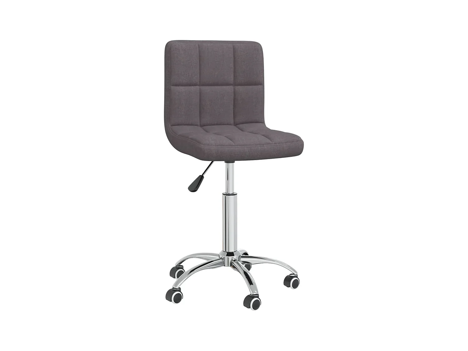 Chaise pivotante de salle à manger Taupe Tissu