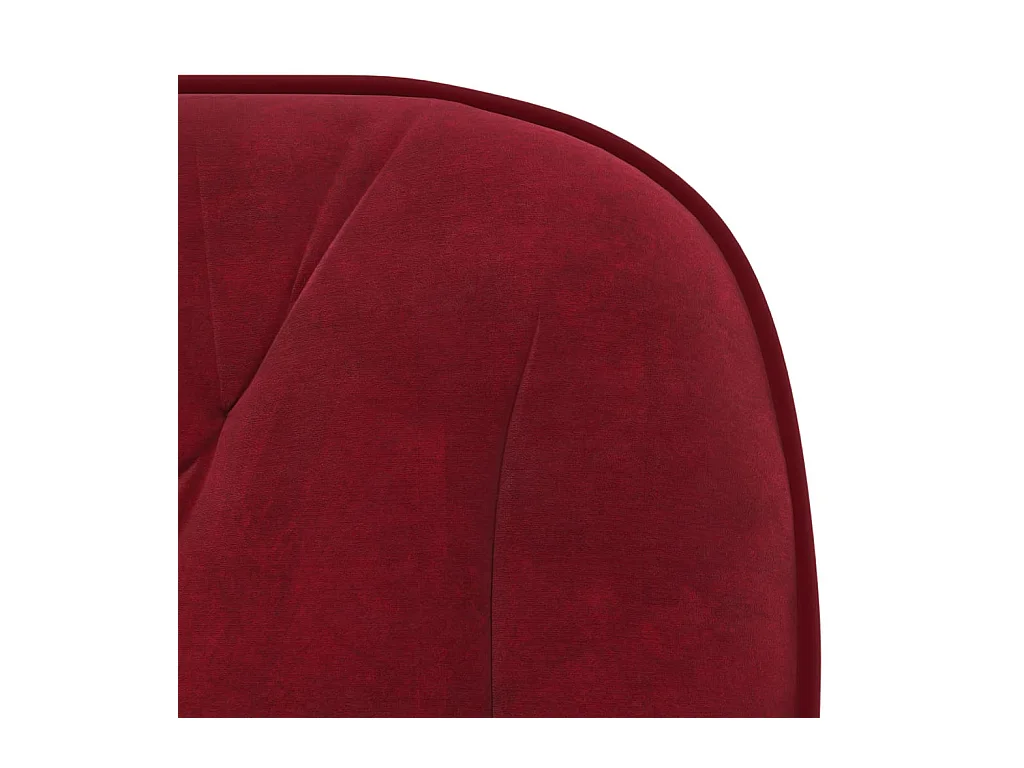 Cadeiras de jantar giratórias 2 peças veludo vermelho tinto