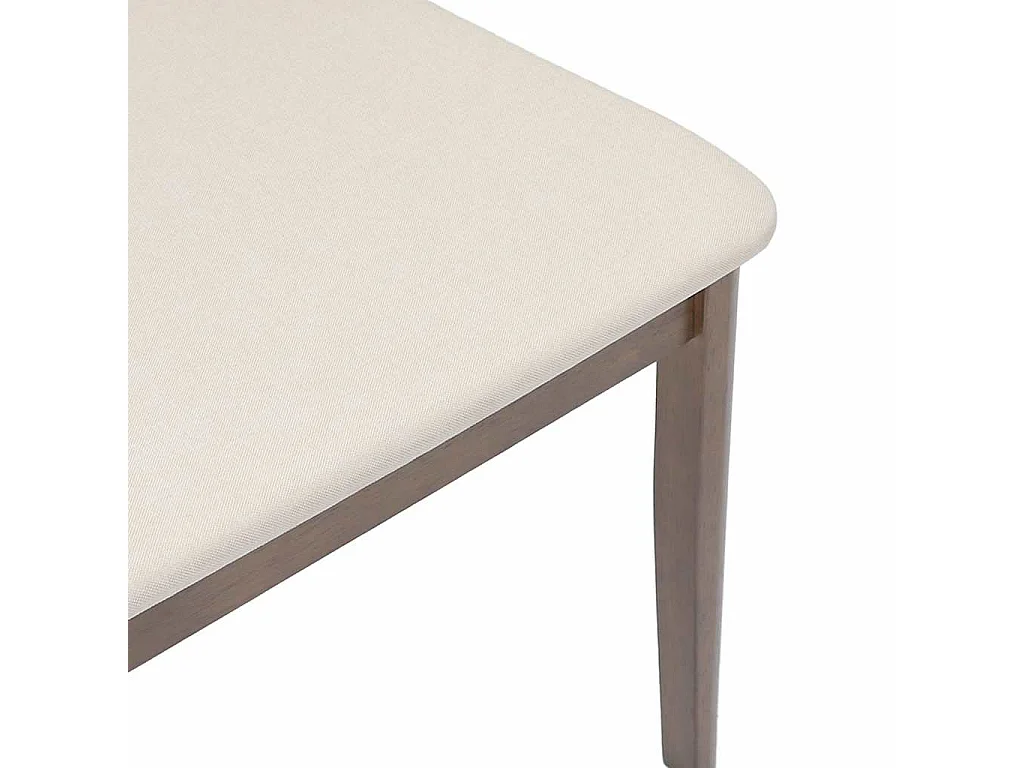 Chaises à manger coussins 2 pièces marron bois massif caoutchouc