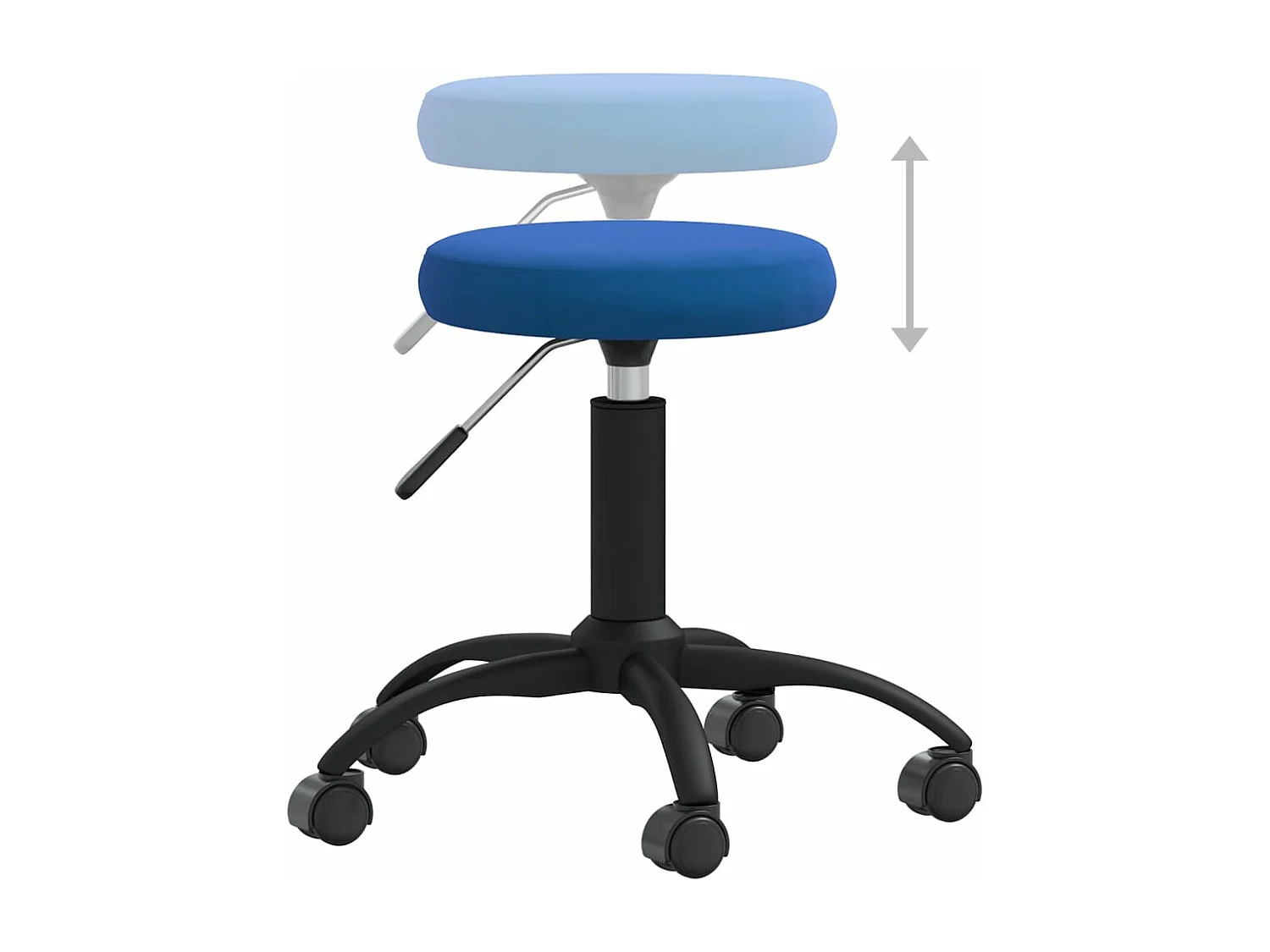 Chaise de salle à manger Bleu Velours