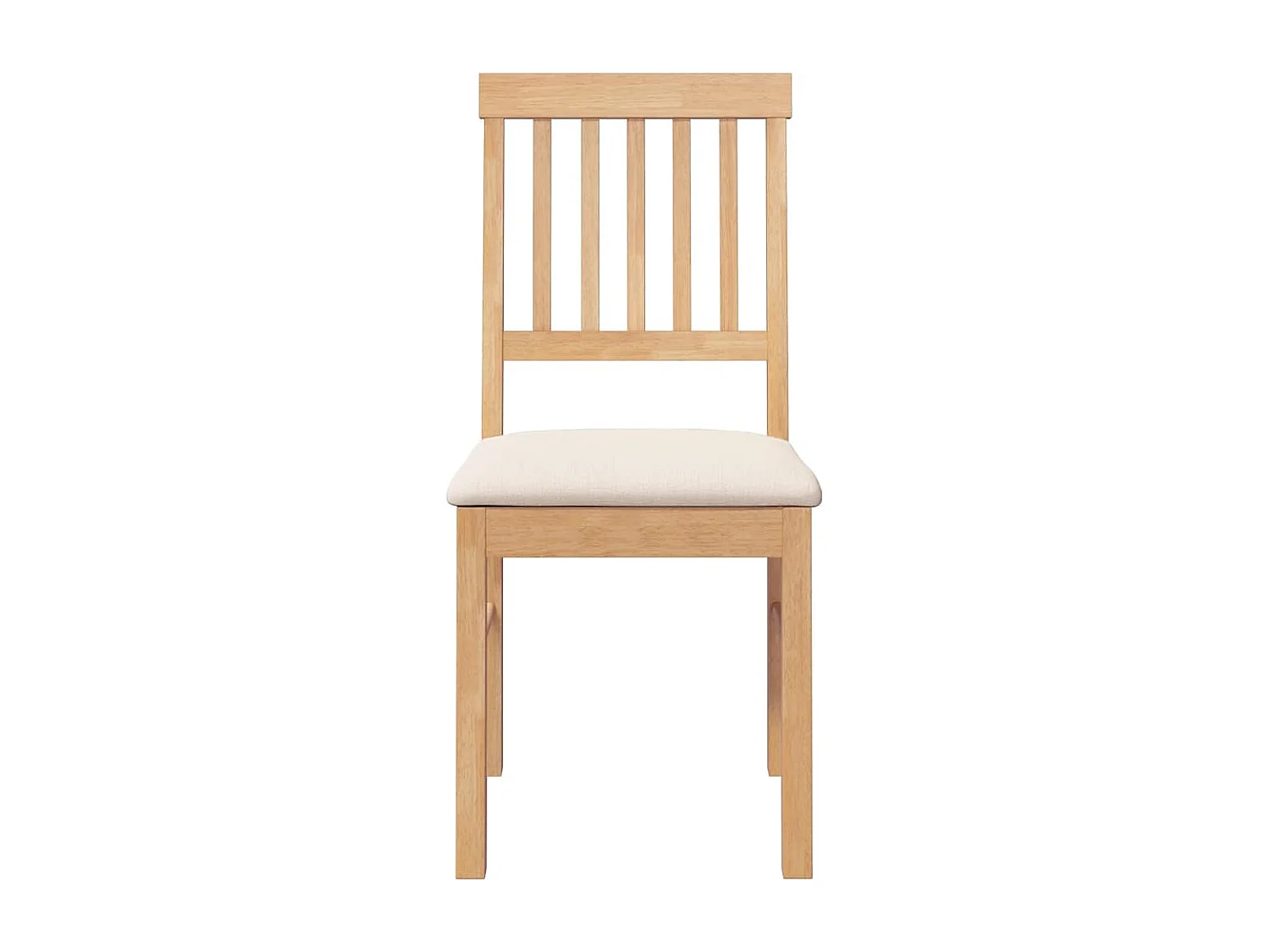 Sillas de comedor con cojines 2 unidades madera maciza caucho