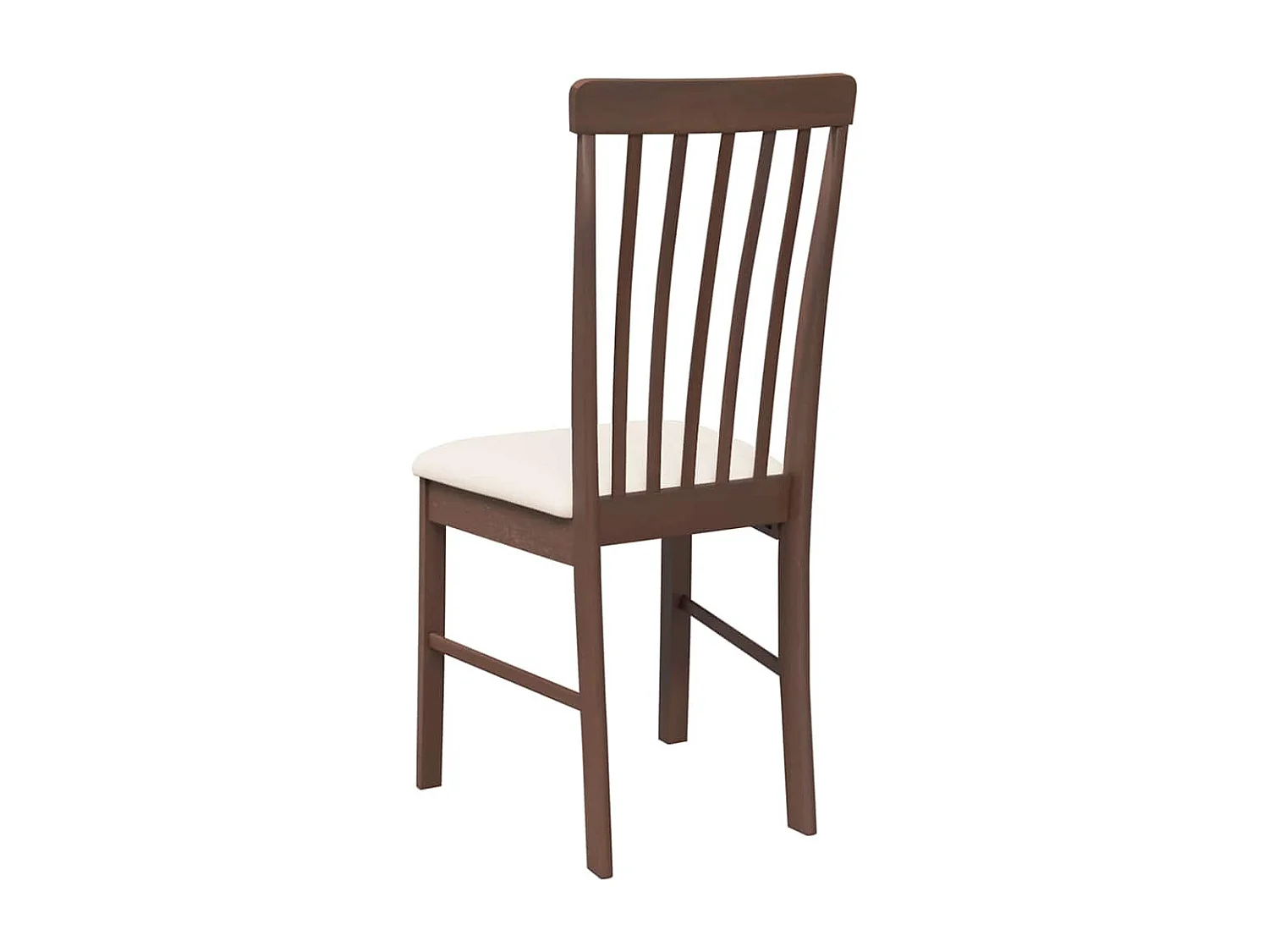 Chaises à manger coussins 2 pièces marron bois massif caoutchouc