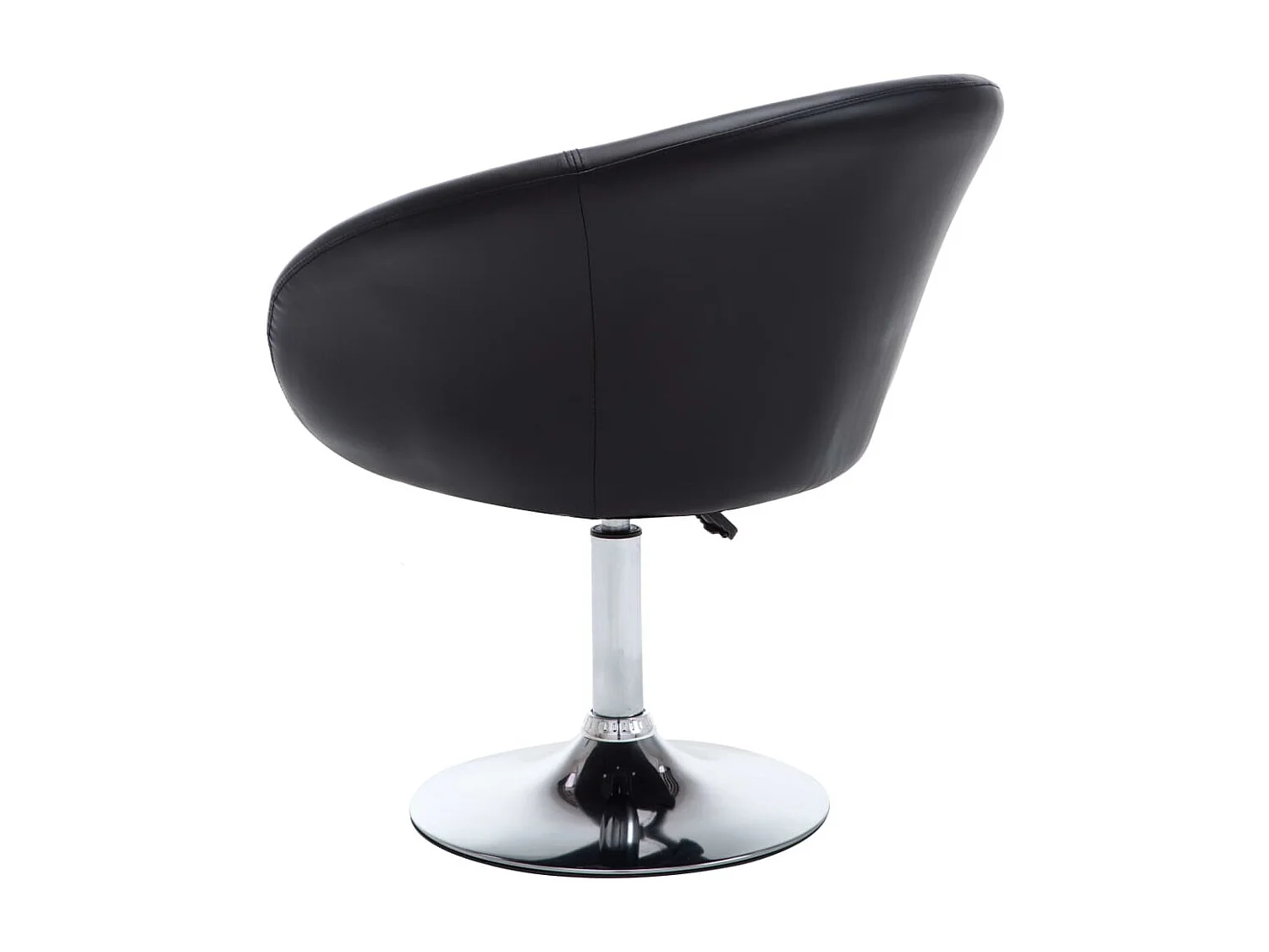 Chaises pivotantes de salle à manger 2 pièces Noir Similicuir