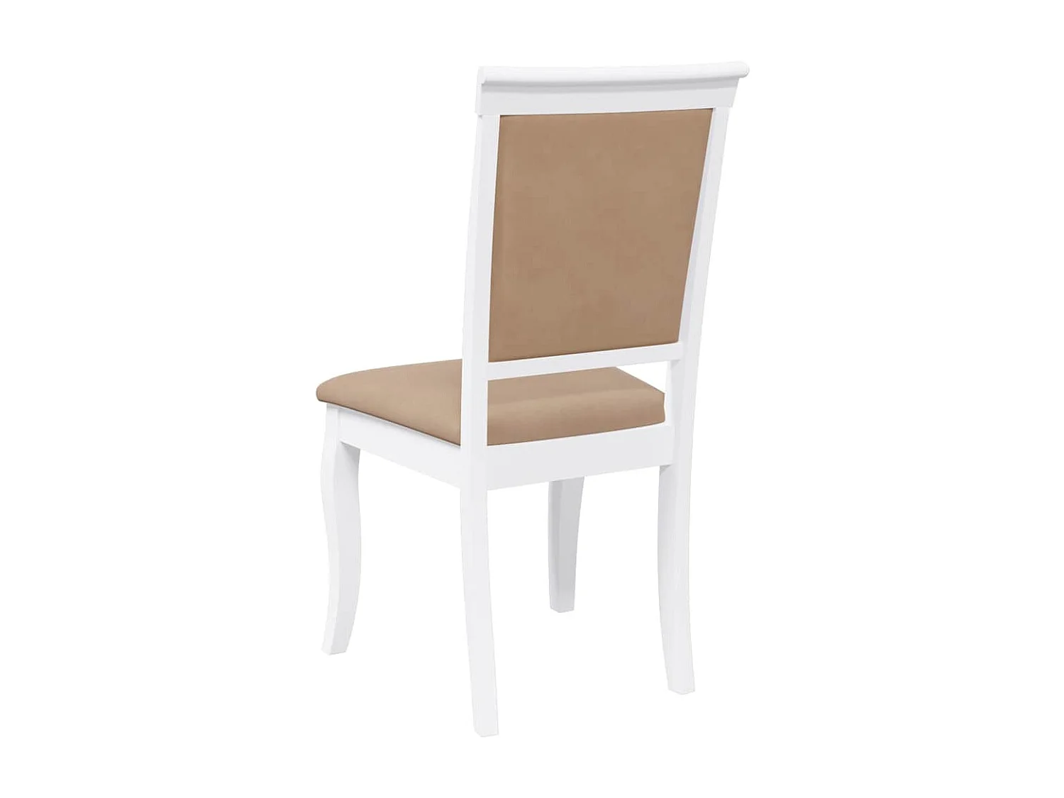 Chaises à manger coussins 2 pièces blanc bois massif caoutchouc