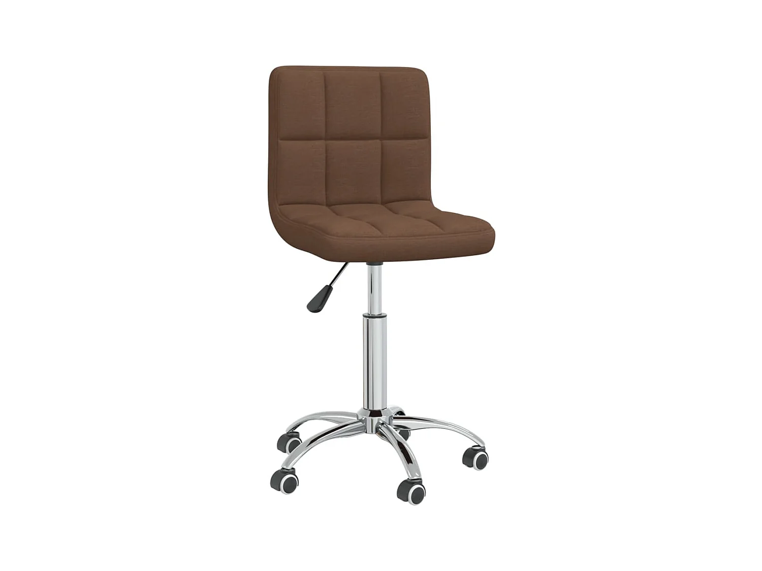 Silla de comedor giratoria tela marrón