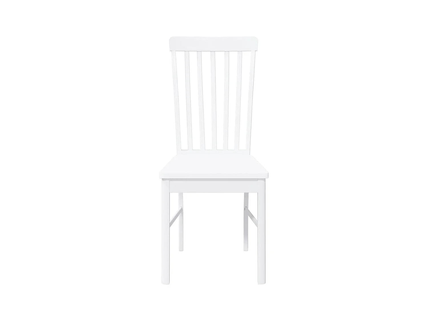 Eetkamerstoelen met kussens 2 st massief hout rubber wit