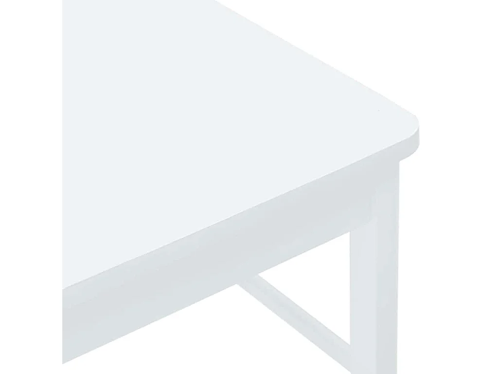 Chaises à manger 2 pièces blanc bois massif caoutchouc