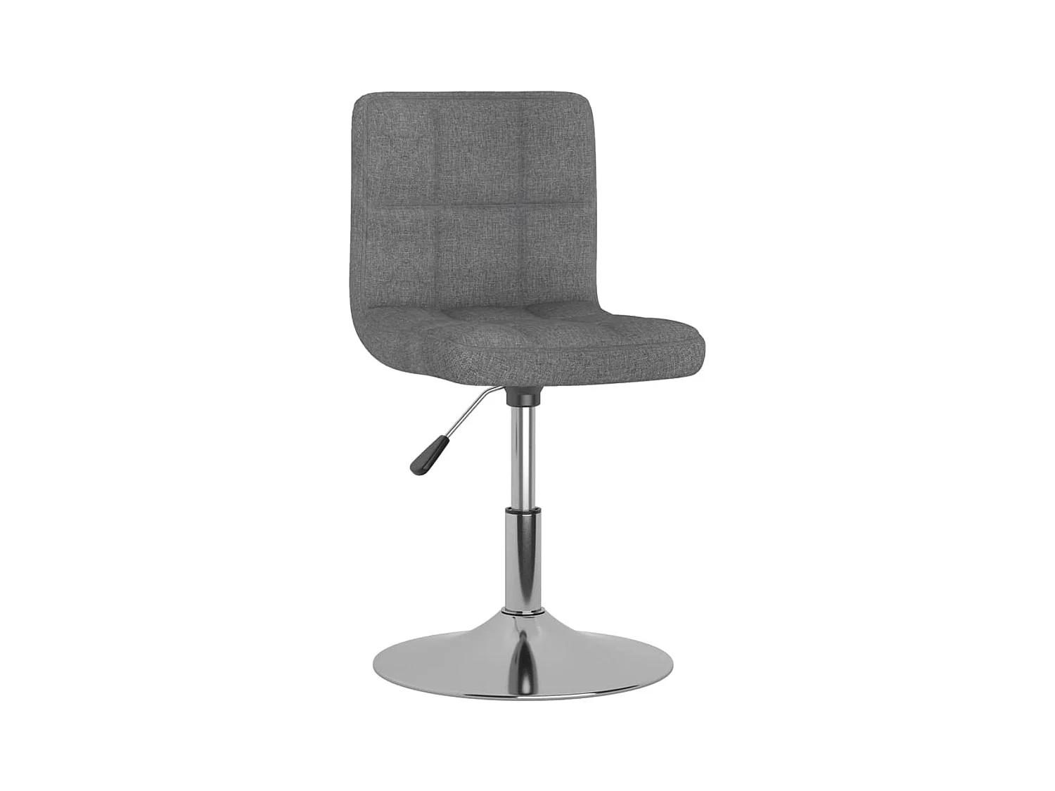Chaise pivotante de salle à manger Gris clair Tissu