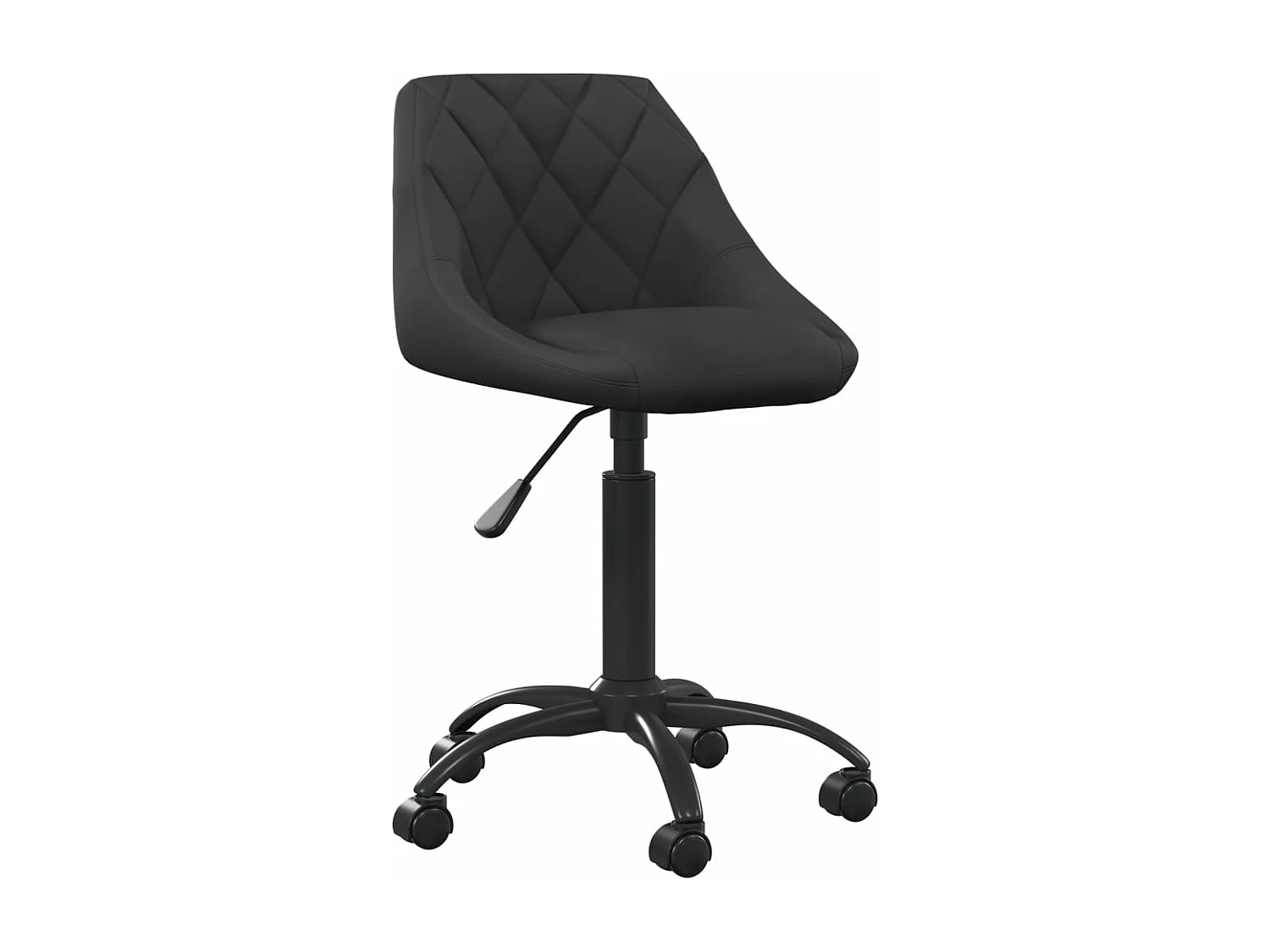 Chaise de salle à manger Noir Velours