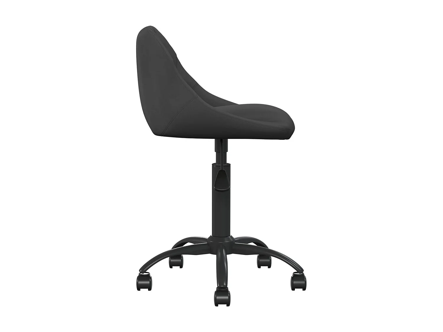 Chaise de salle à manger Noir Velours