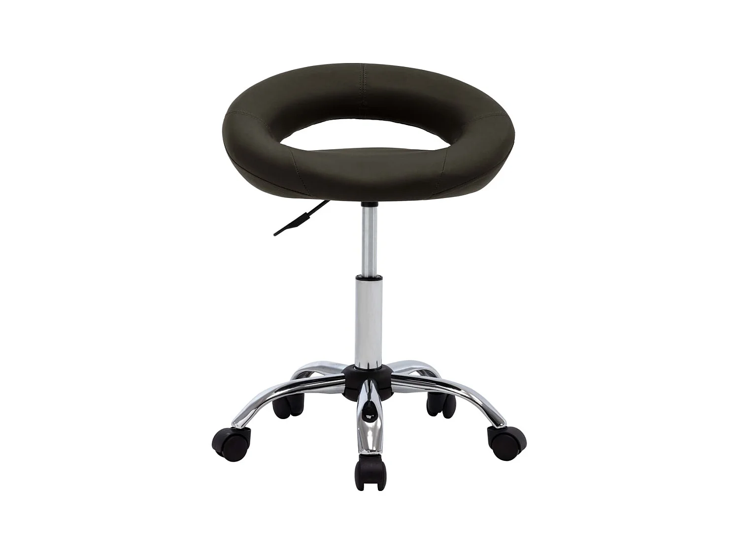 Chaise pivotante de salle à manger Marron Similicuir