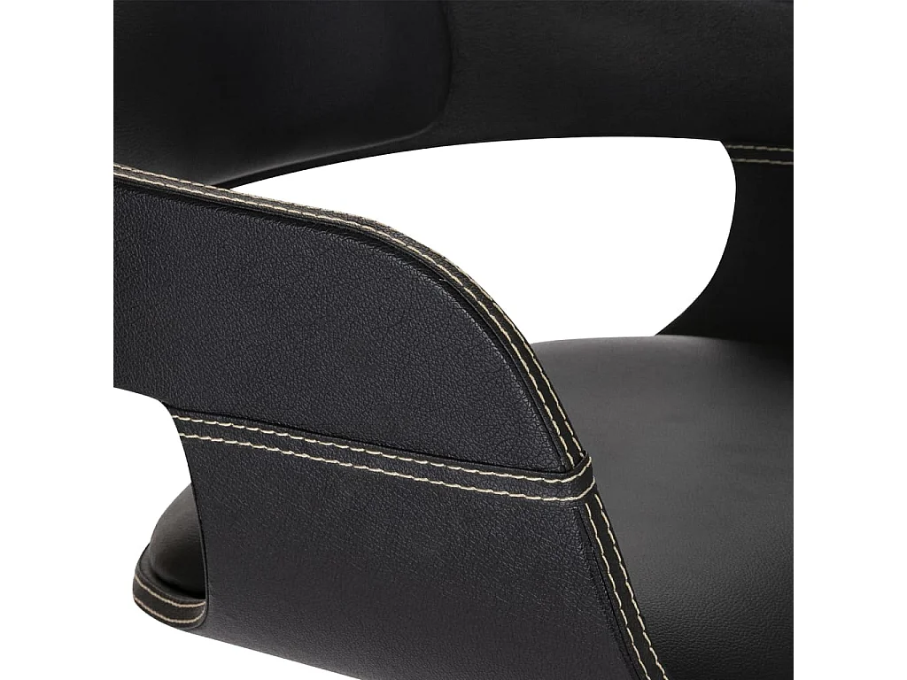 Chaise de salle à manger Bois courbé et similicuir