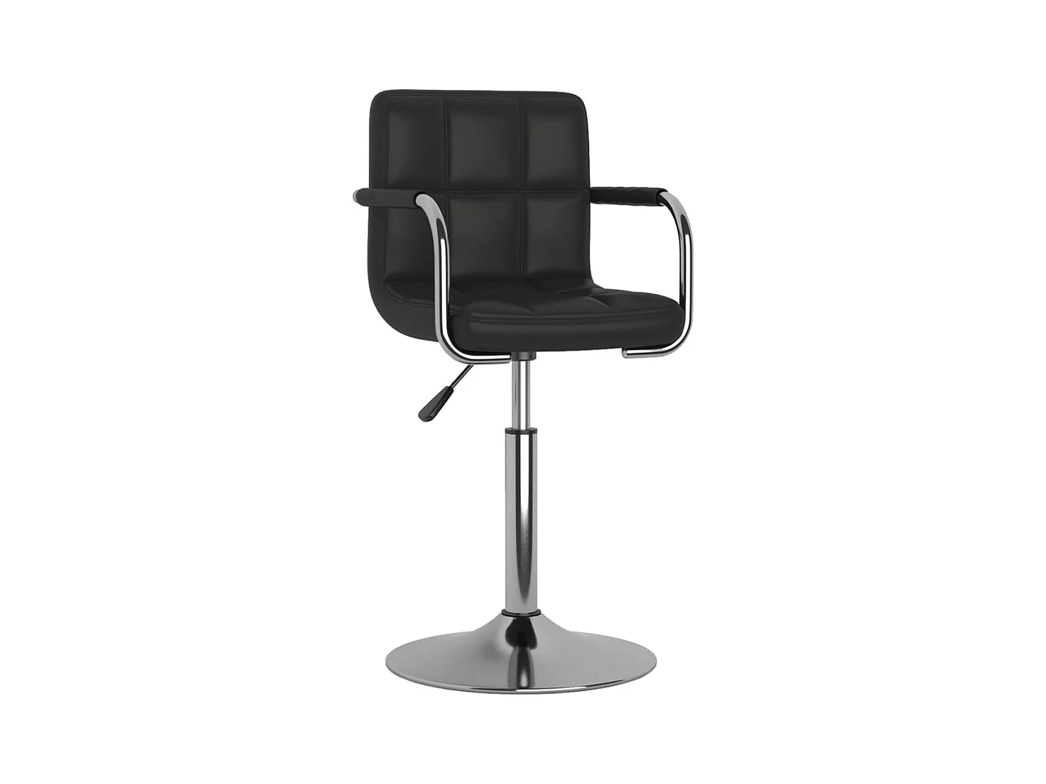 Chaise de salle à manger Noir Similicuir