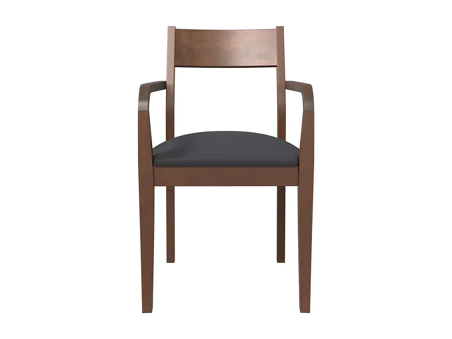 Chaises à manger coussins 2 pièces marron bois massif caoutchouc