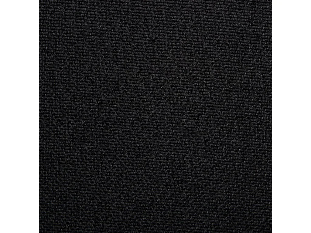 Chaise pivotante de salle à manger Noir Tissu