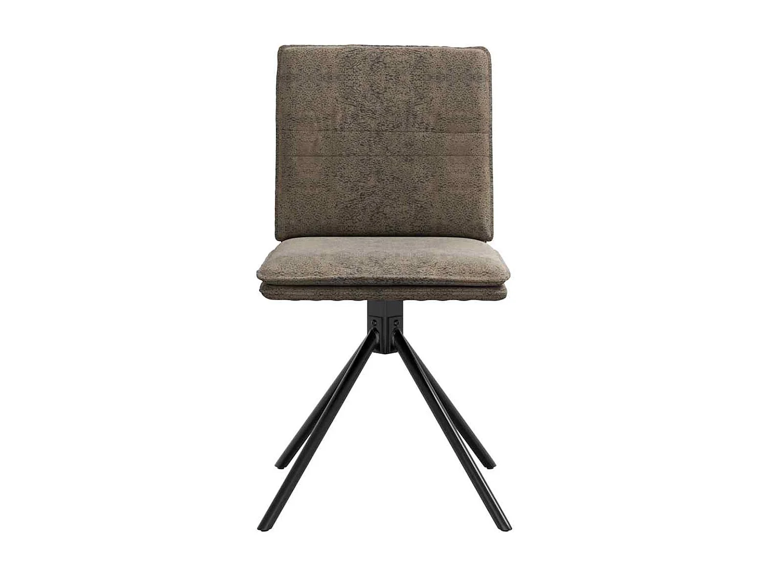 Chaise à manger gris foncé similicuir daim