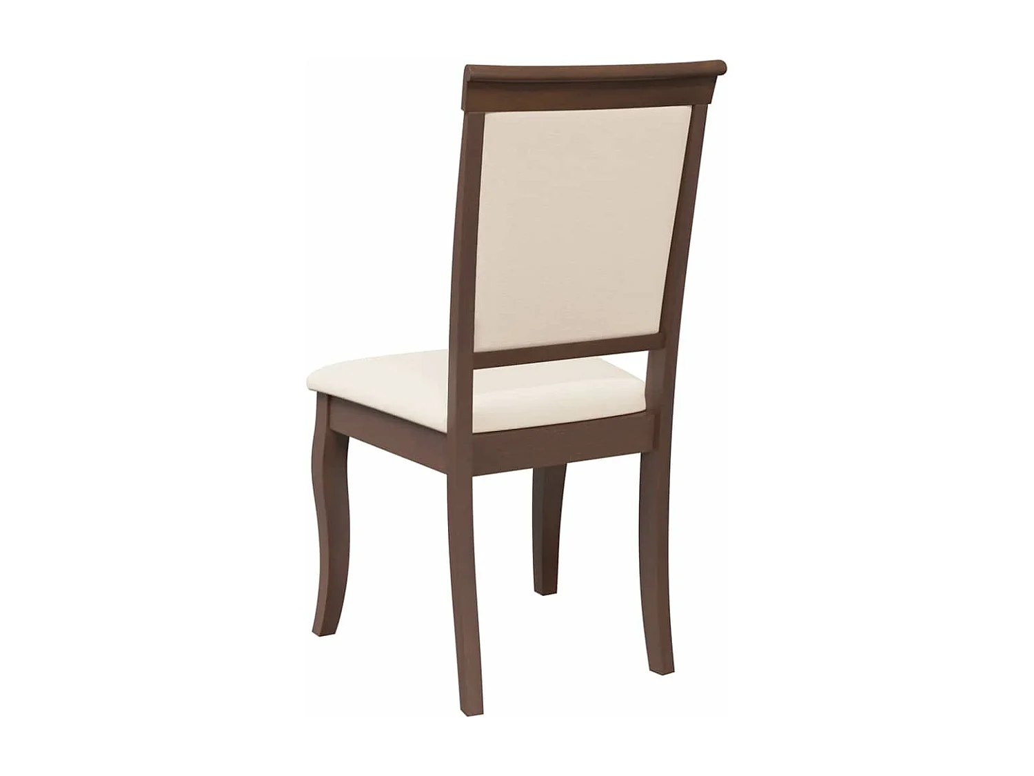 Chaises à manger coussins 2 pièces marron bois massif caoutchouc