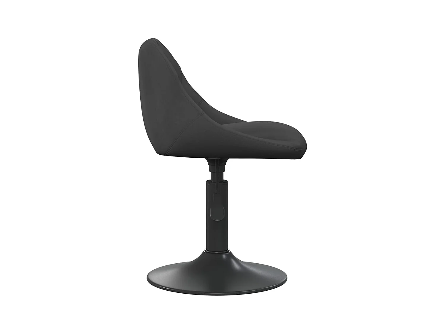 Chaises pivotantes de salle à manger 2 pièces Noir Velours