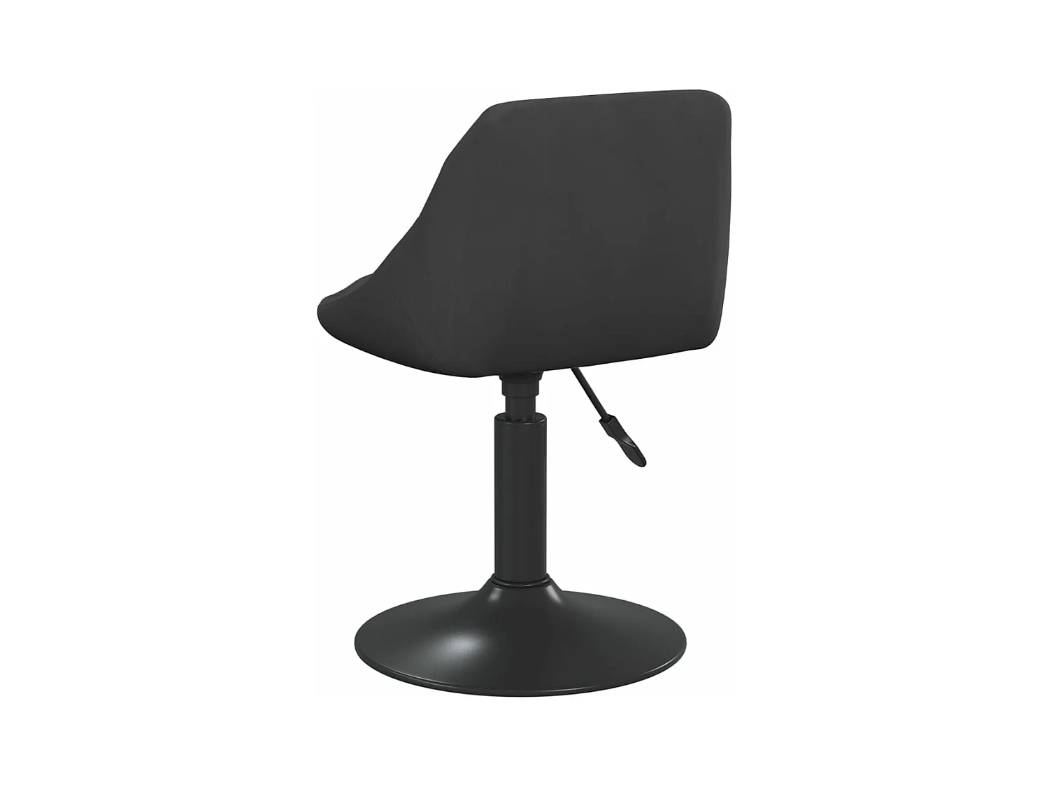 Chaises pivotantes de salle à manger 2 pièces Noir Velours